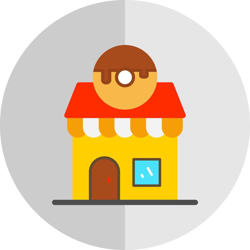 Donut Shop Vector Icon Design