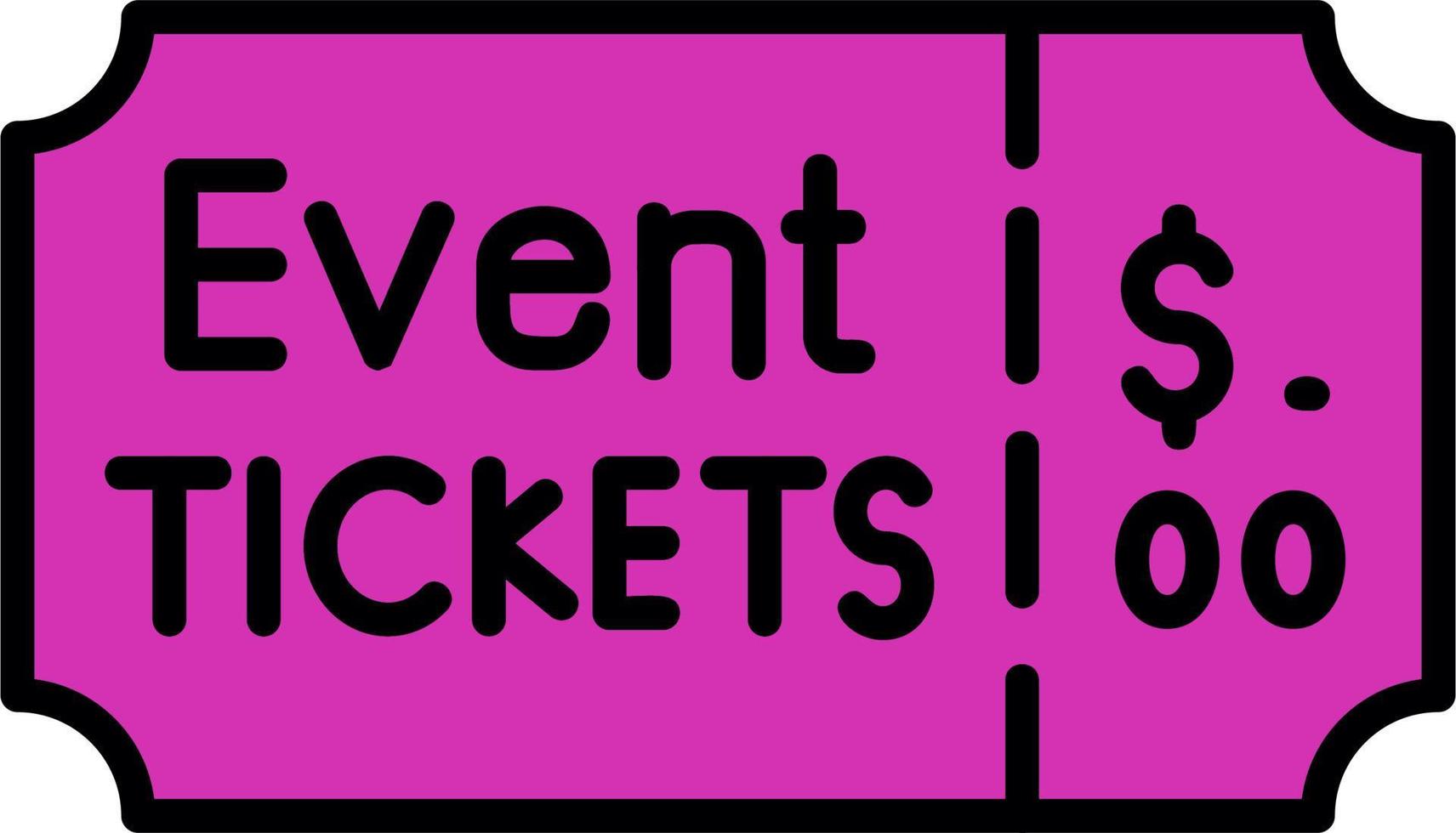 Event Ticket Vector Icon