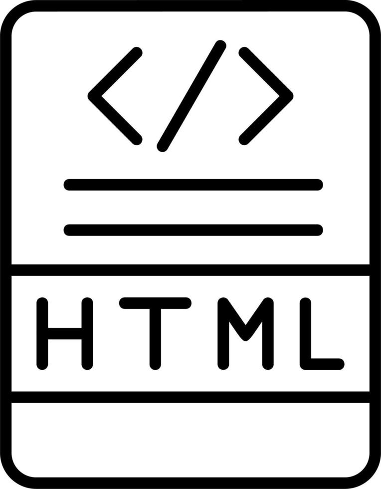 icono de vector html