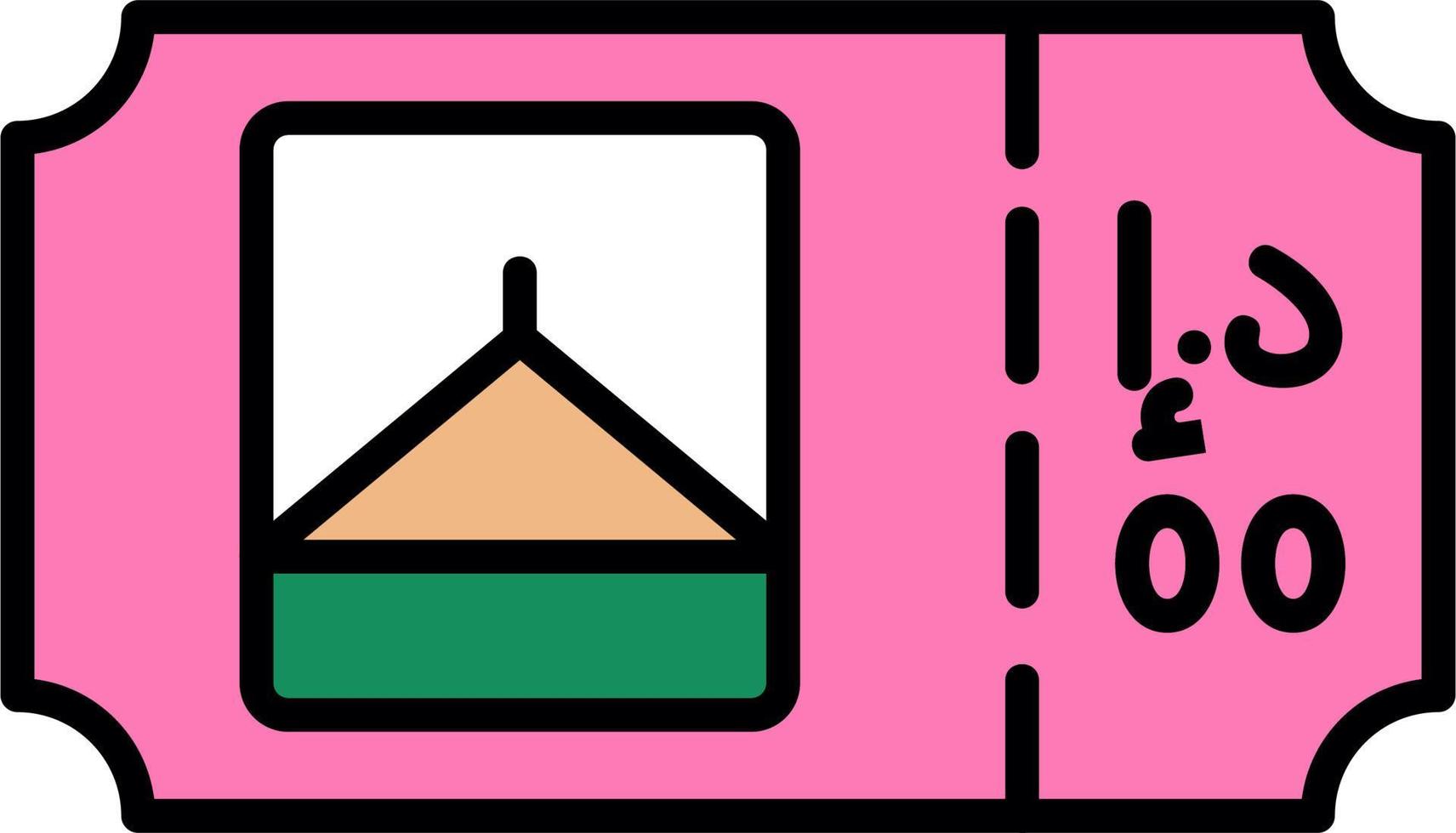 Park Ticket Vector Icon