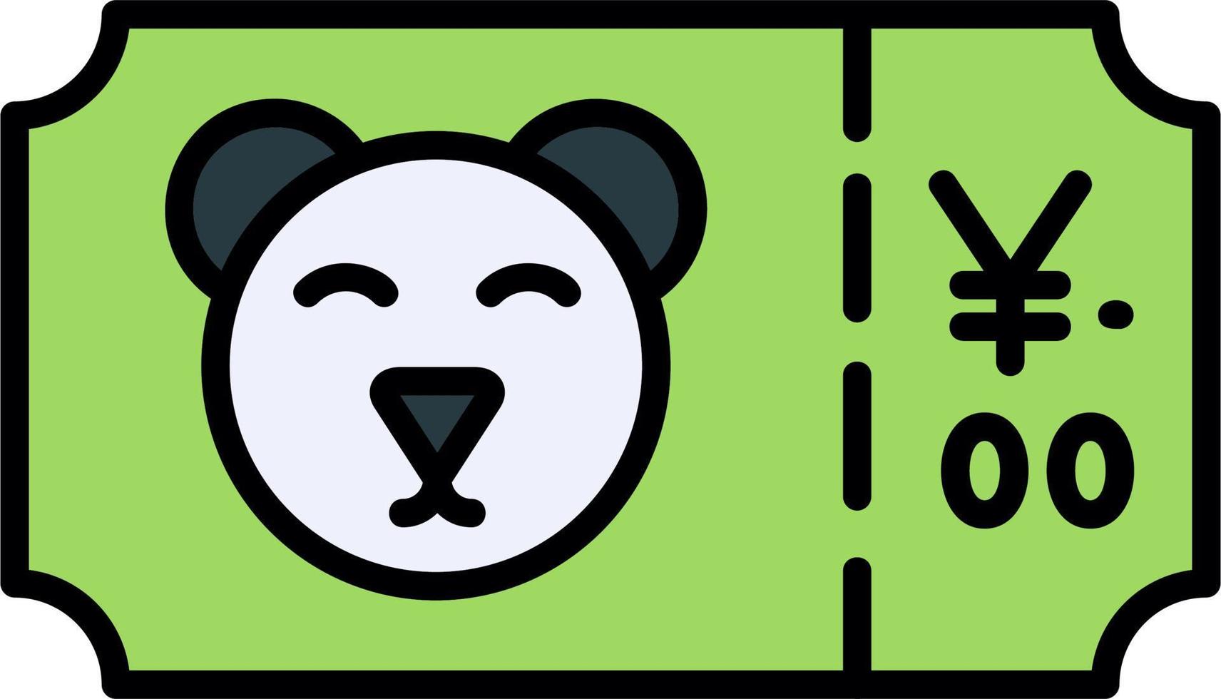 Zoo Ticket Vector Icon