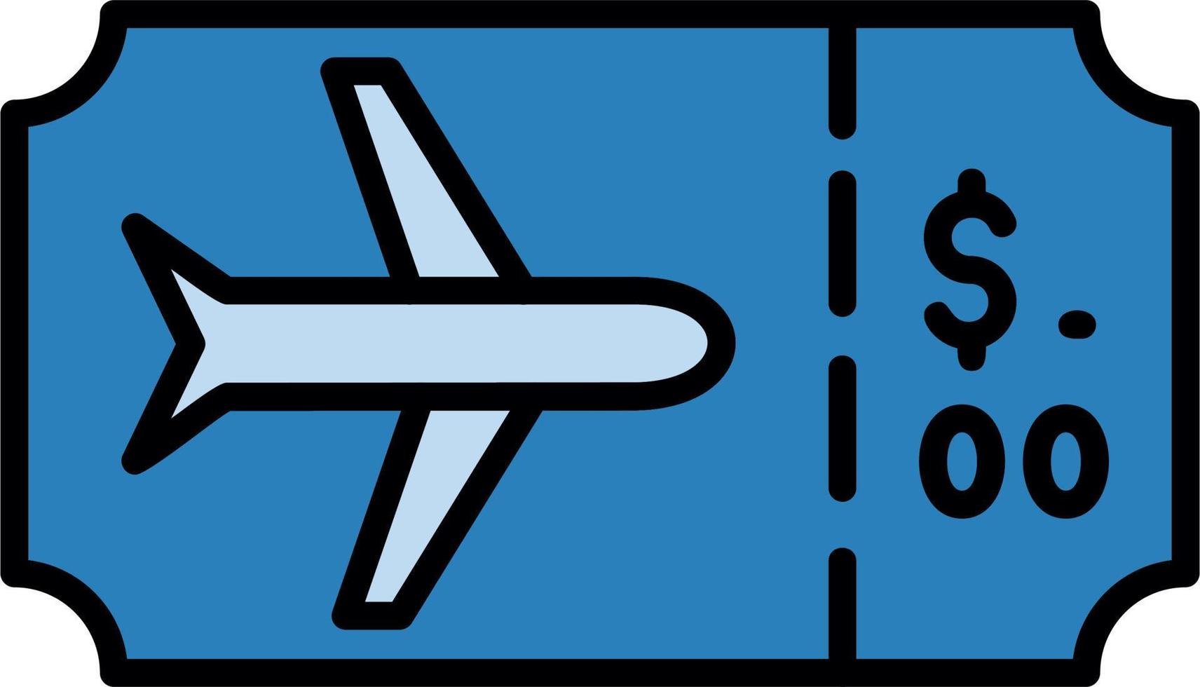 Plane Ticket Vector Icon