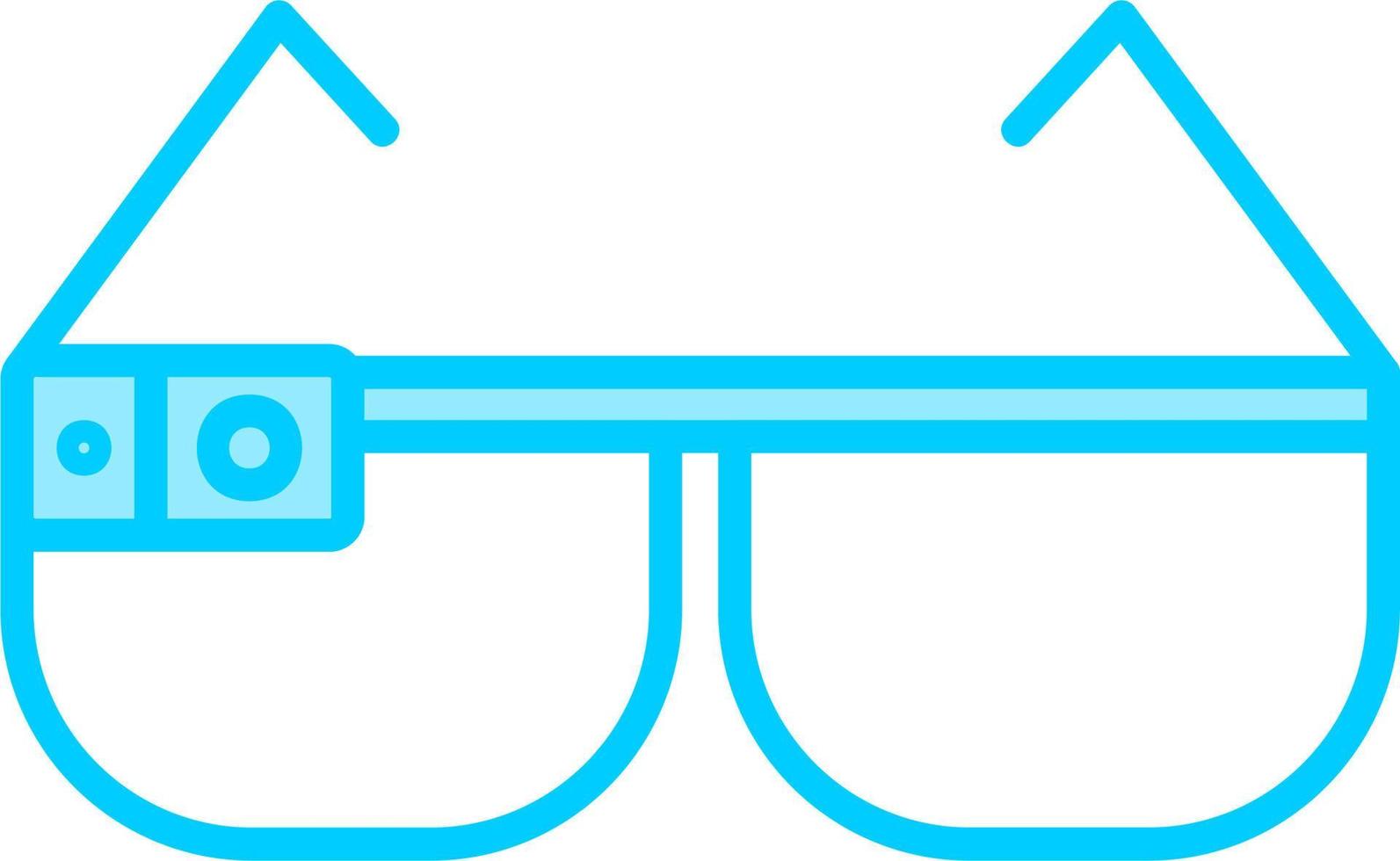 icono de vector de gafas inteligentes