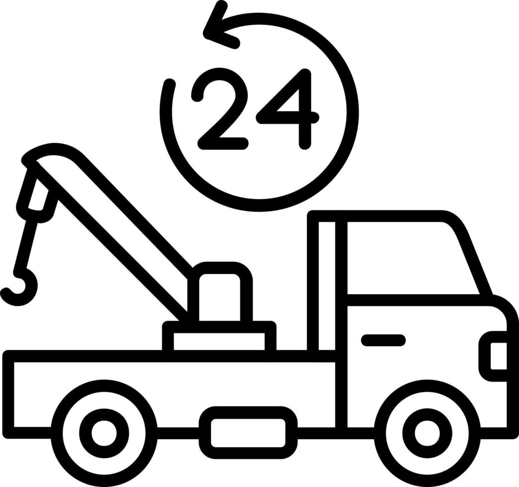 Tow Truck Vector Icon