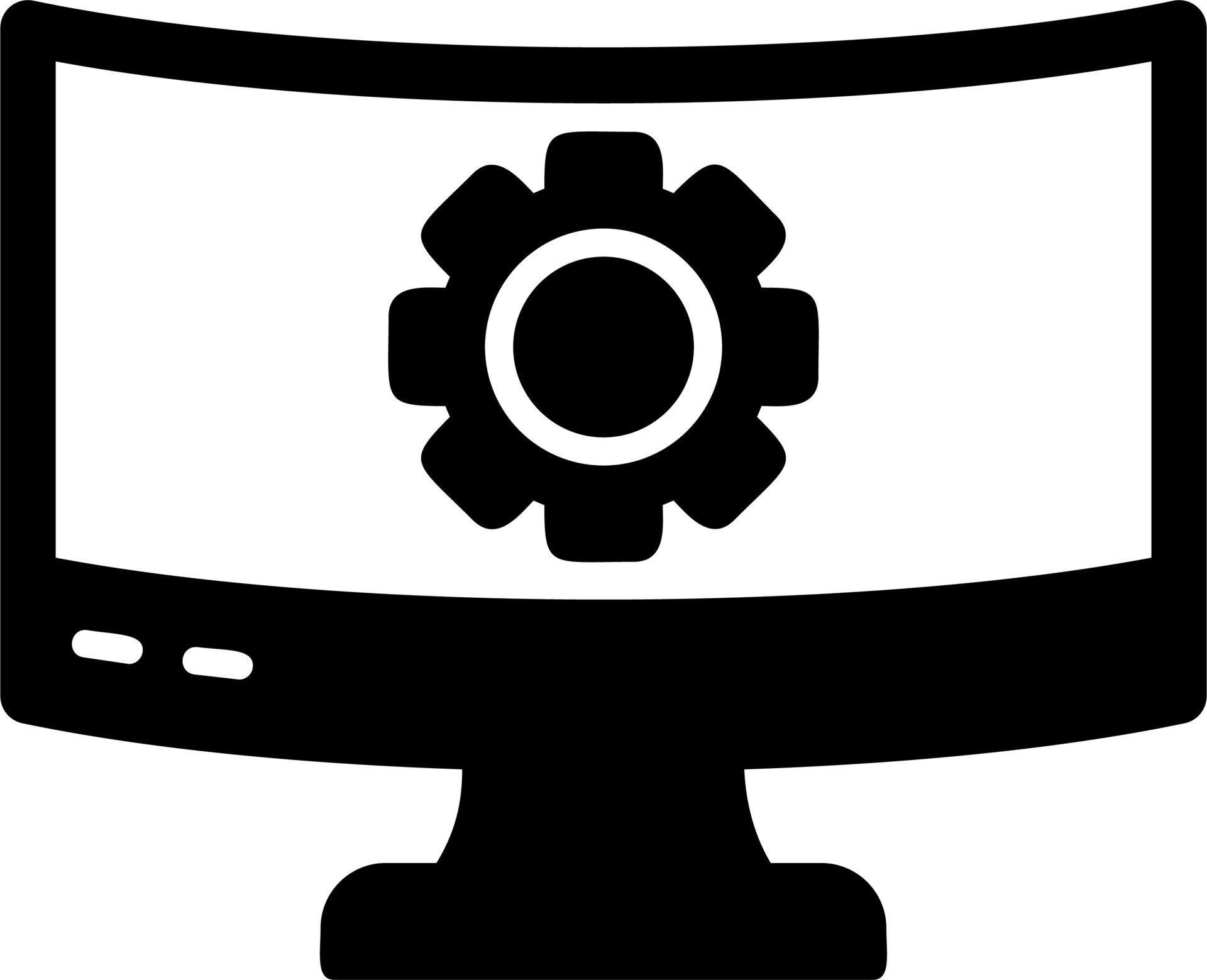 Computer Settings Vector Icon 20508019 Vector Art at Vecteezy