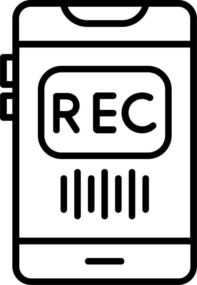 Recorder Vector Icon