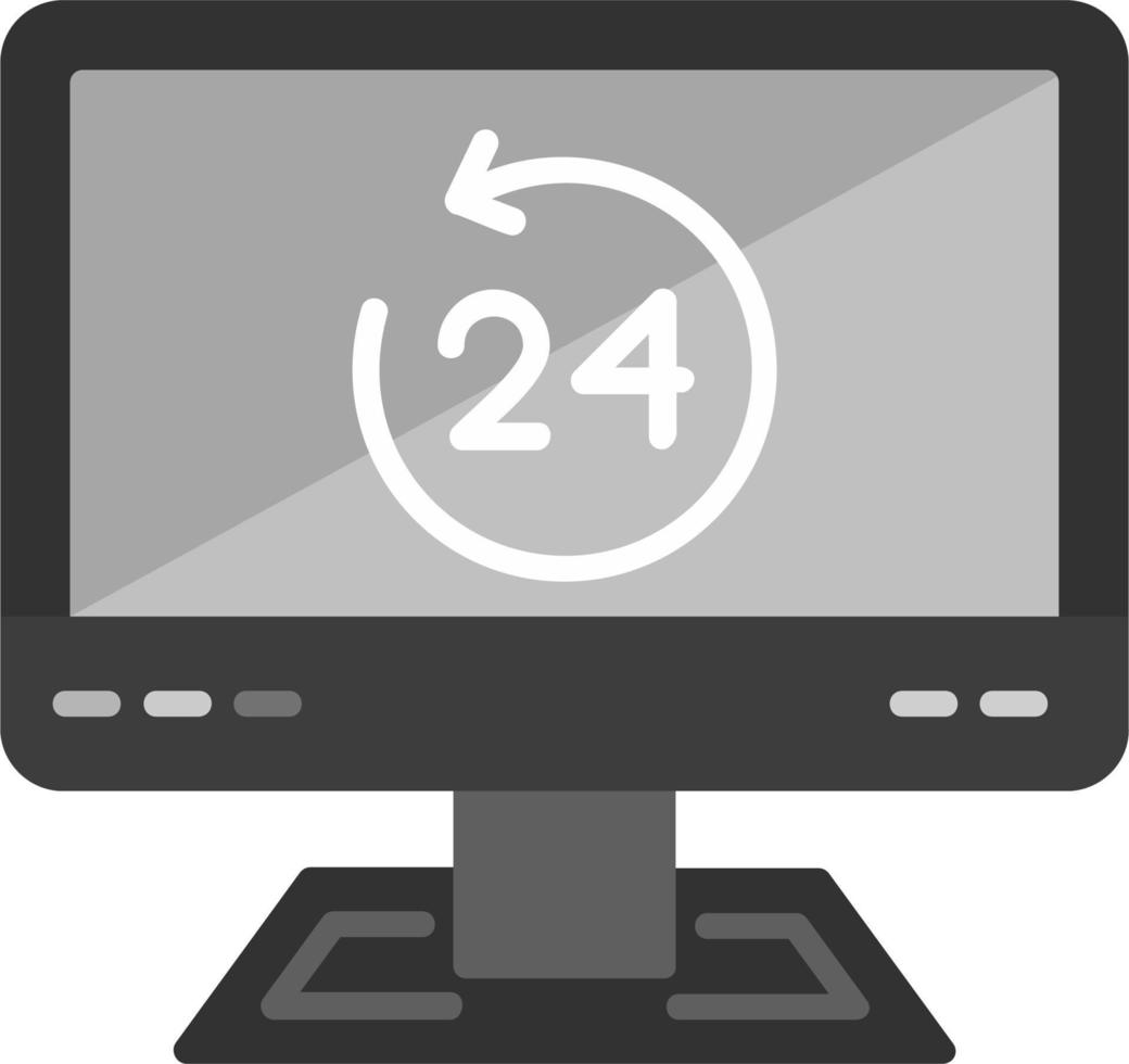 24 horas Servicio vector icono