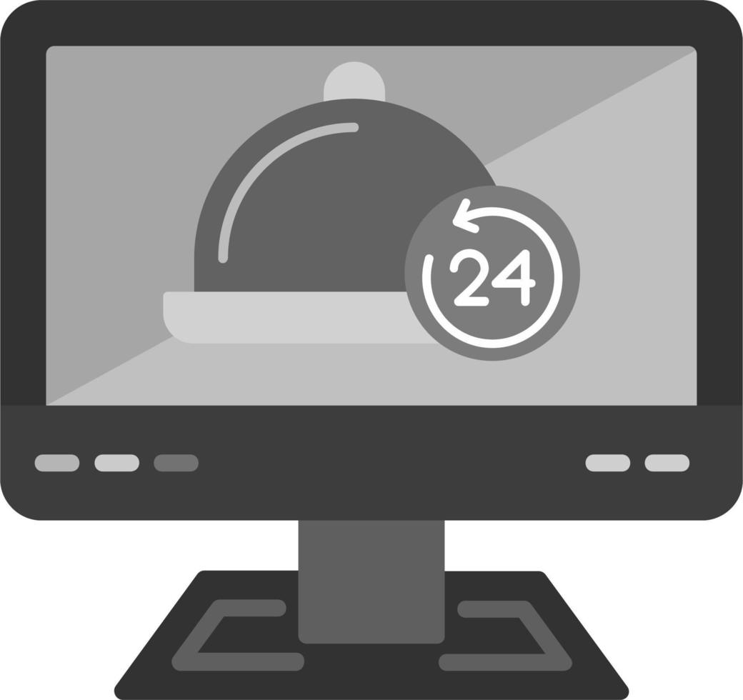 24 horas Servicio vector icono