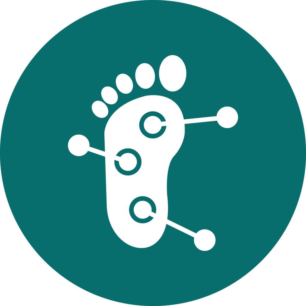 Foot Acupuncture Vector Icon