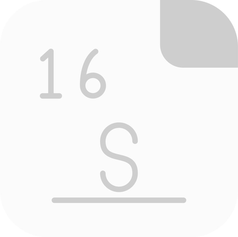 Sulfur Vector Icon