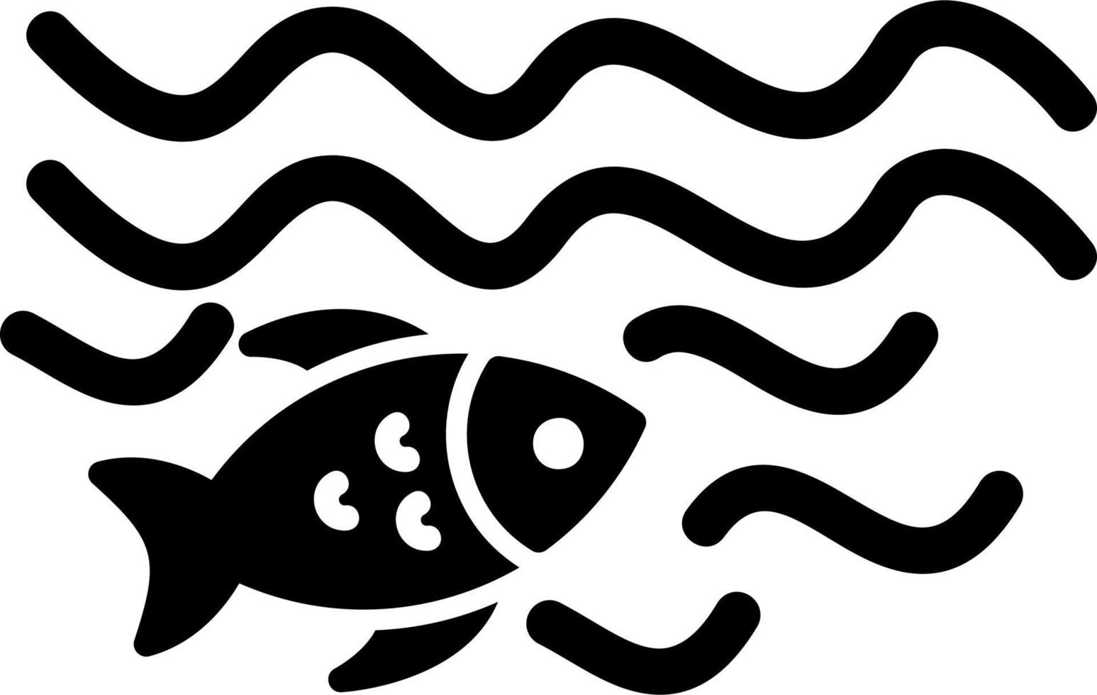 icono de vector de pescado