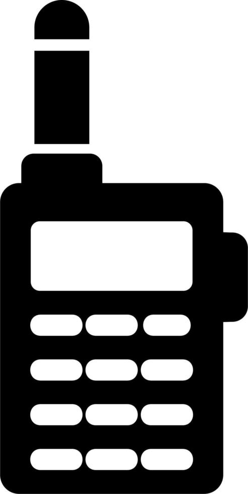 icono de vector de walkie-talkie