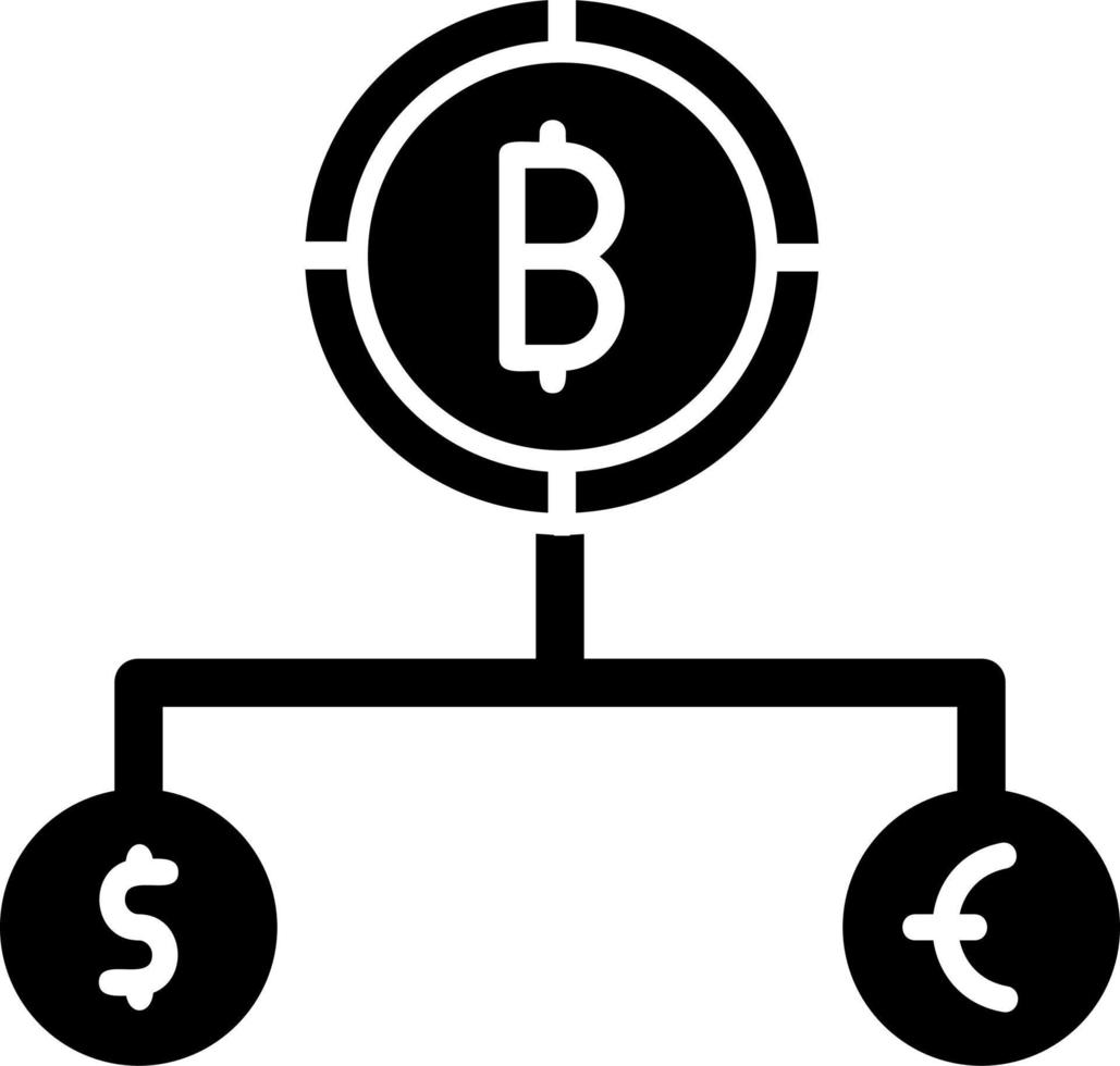 Divide Currency Vector Icon