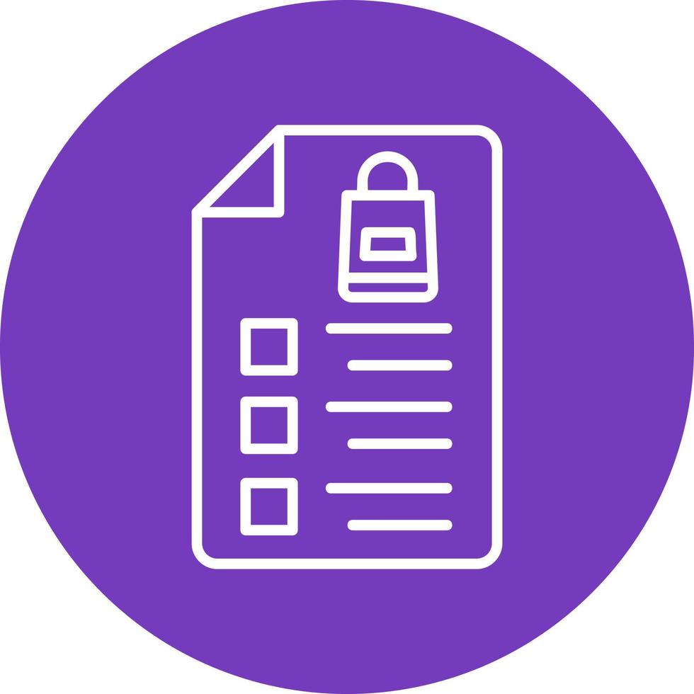 Shopping List Vector Icon