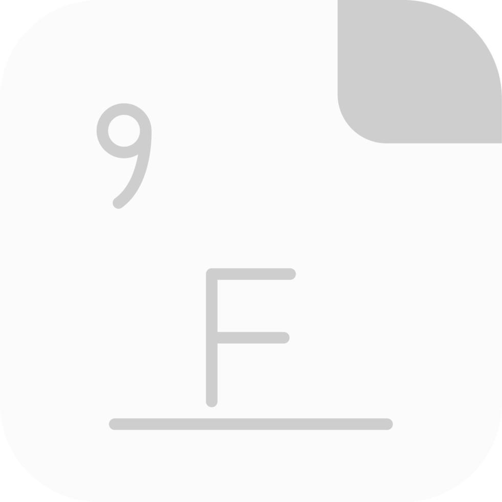 Fluorine Vector Icon