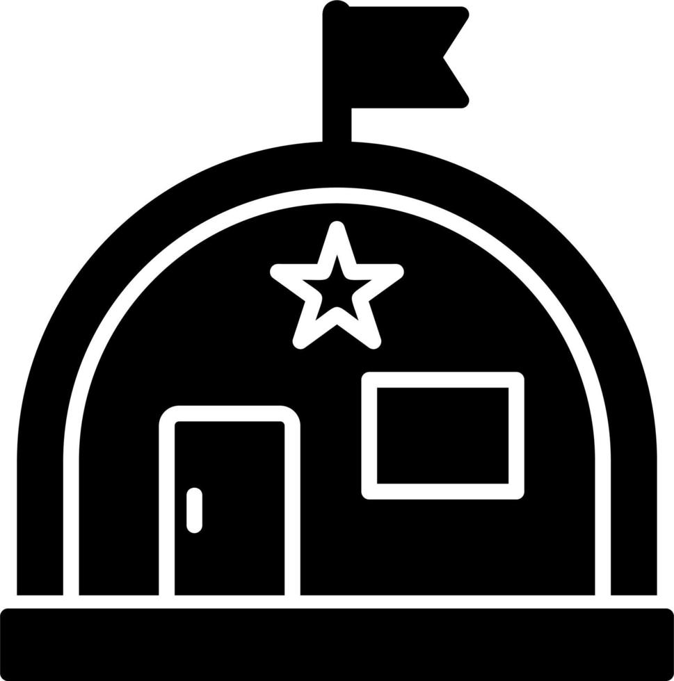Military Warehouse Vector Icon