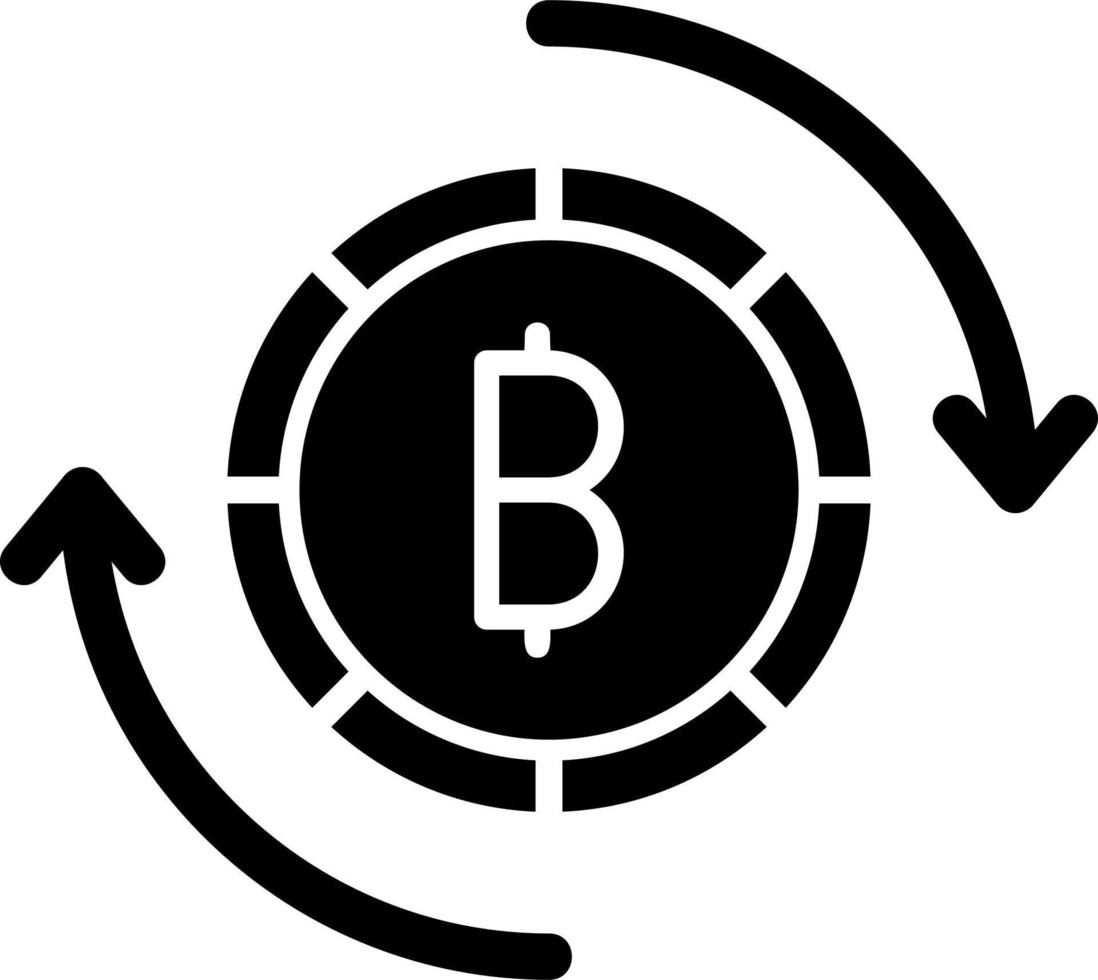 Bitcoin Exchange Vector Icon