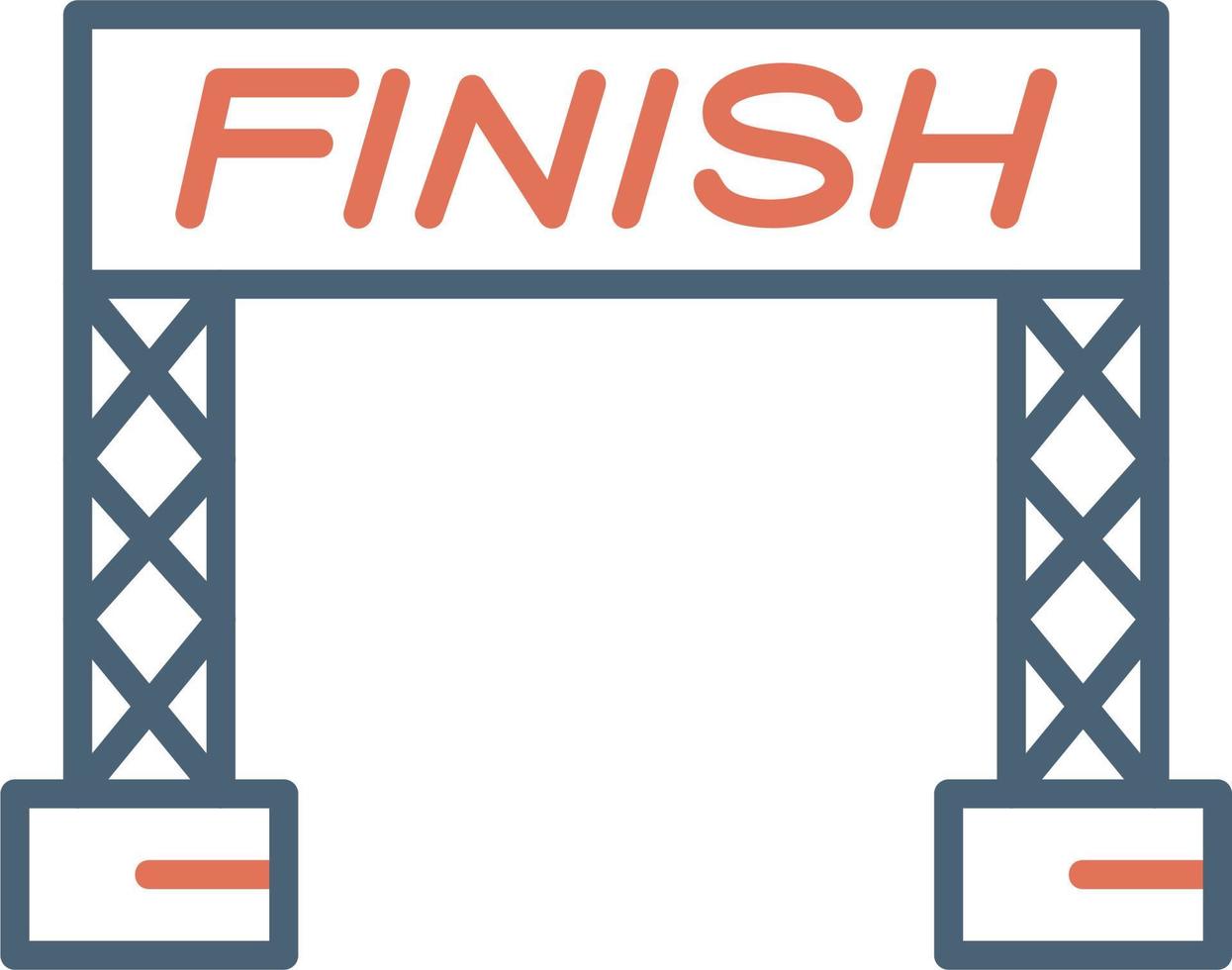 Finish Line Vector Icon