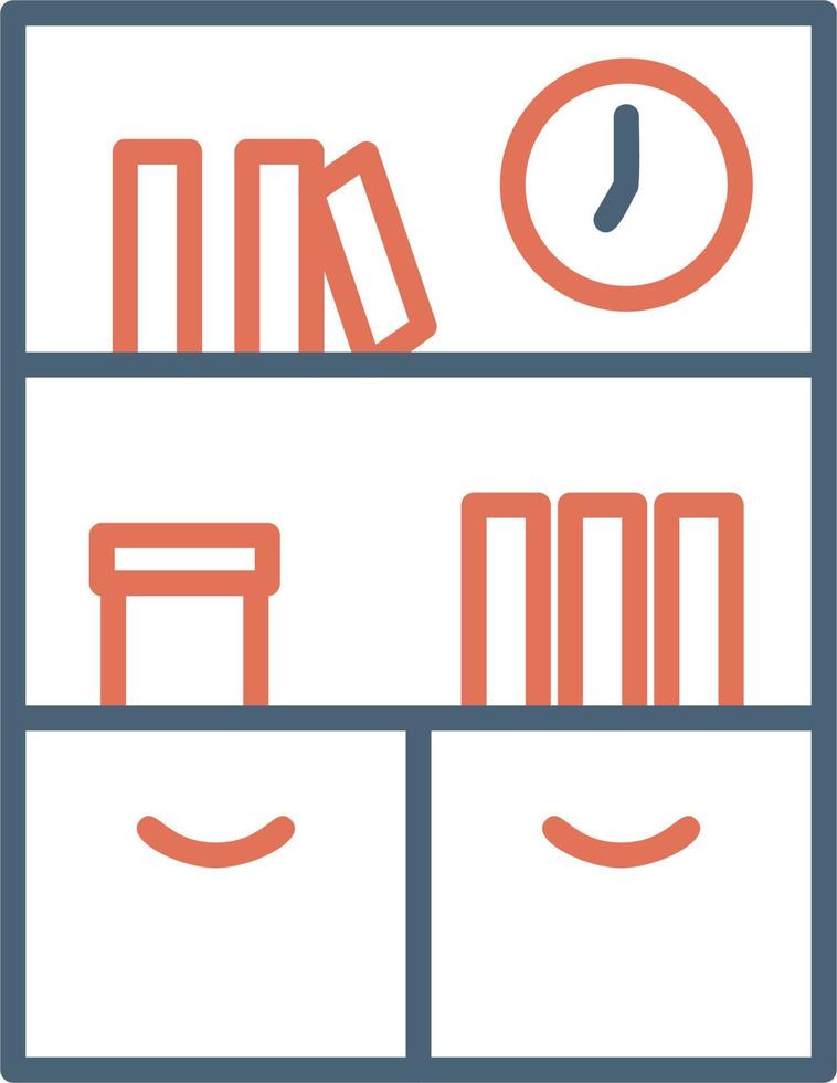 Bookshelf Vector Icon