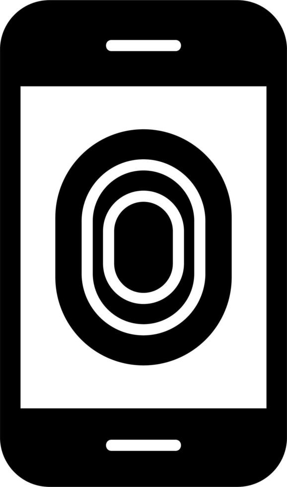 Unlocked Fingerprint Vector Icon