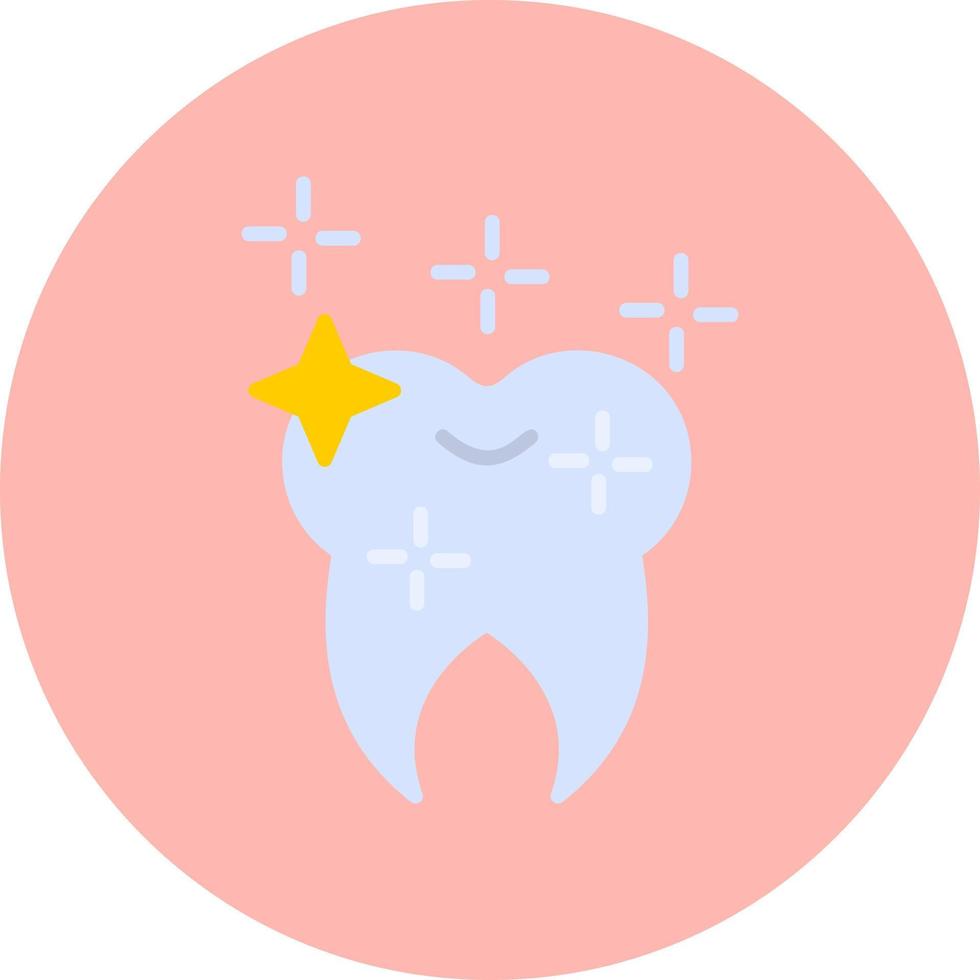 Shining Tooth Vector Icon