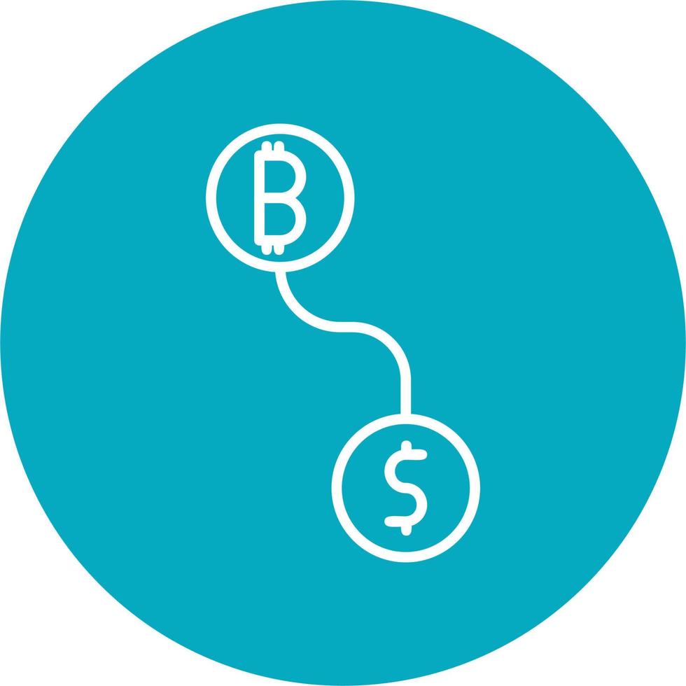 Btc conversion Vector Icon
