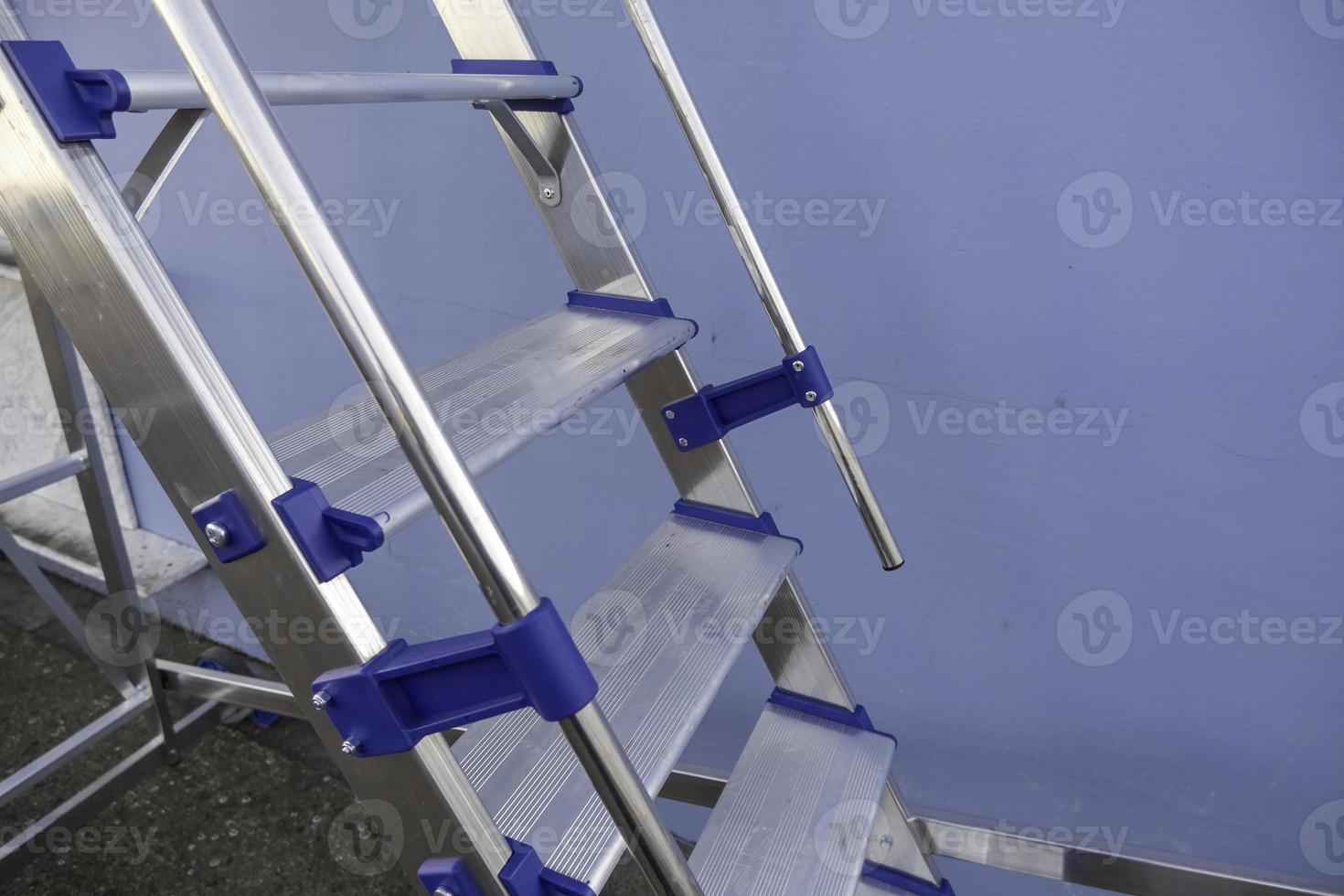 Aluminum ladder for work photo