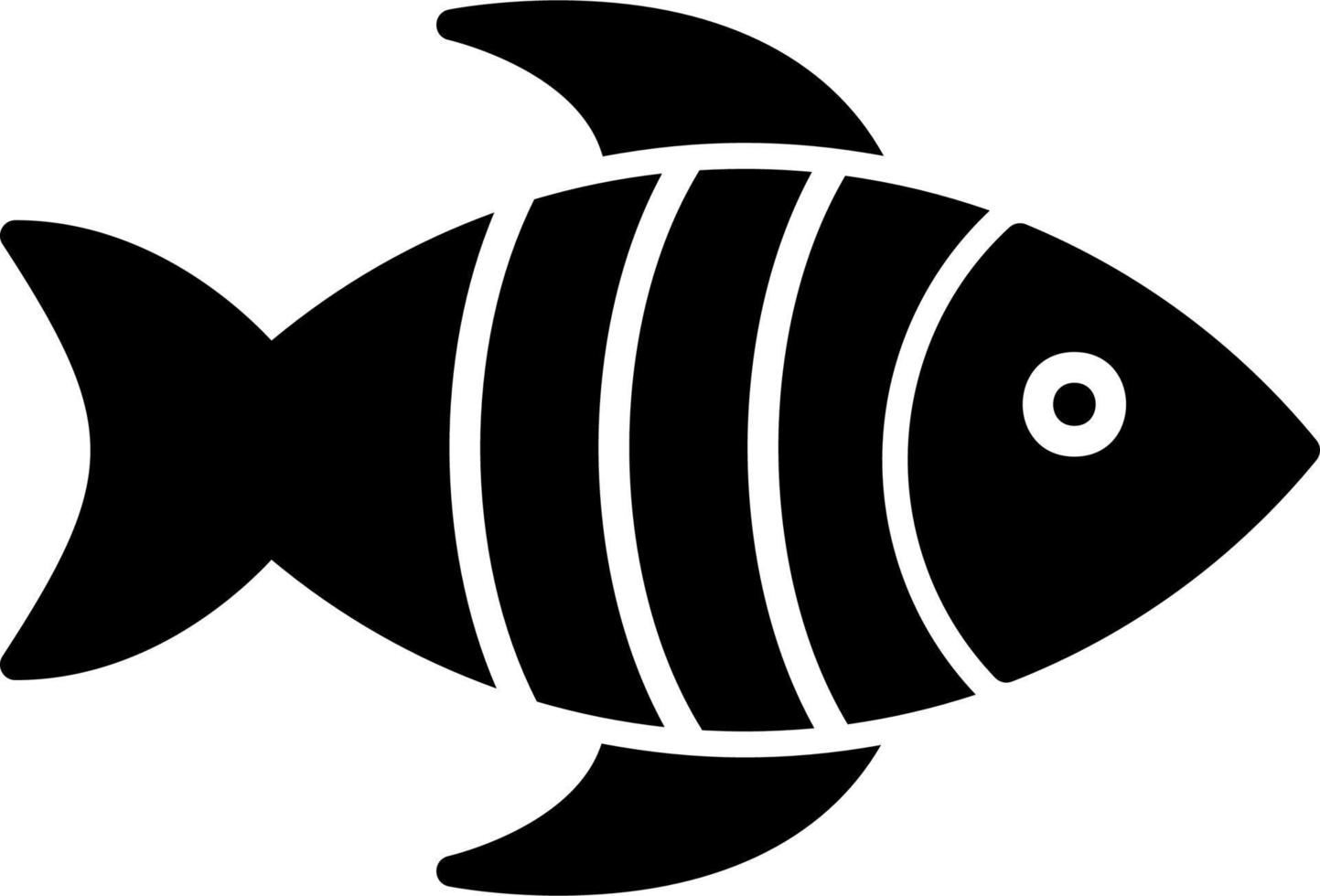 icono de vector de pescado