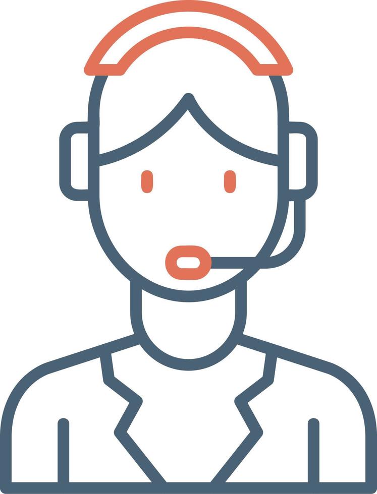 Customer Service Agent Vector Icon