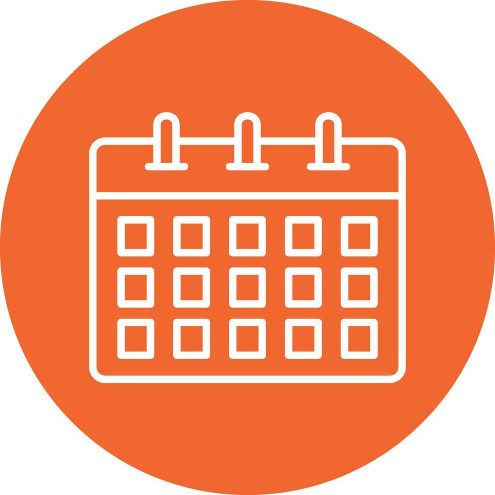 icono de vector de calendario