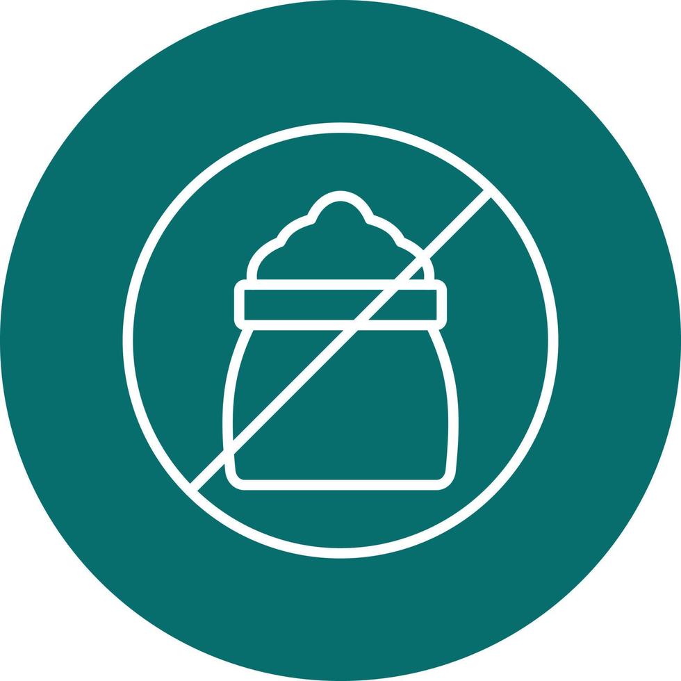 No Sugar Vector Icon