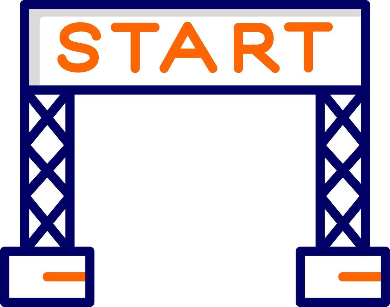 Start Line Vector Icon