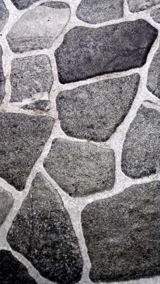 ceramic floor with river stone texture photo