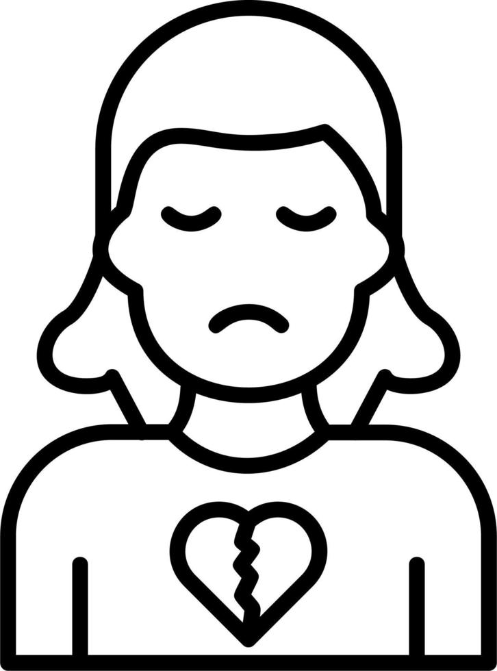 Broken Heart Vector Icon