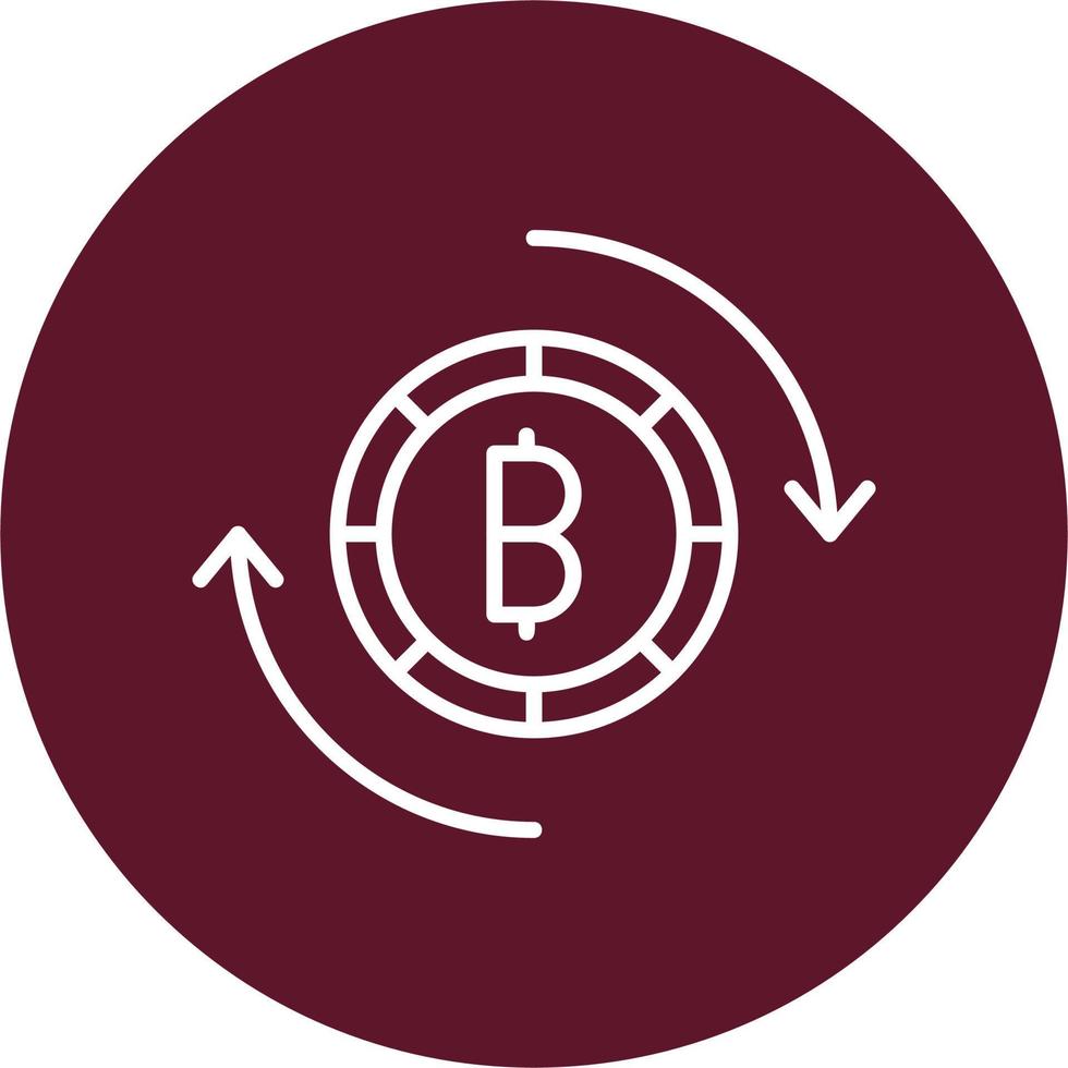 Bitcoin Exchange Vector Icon