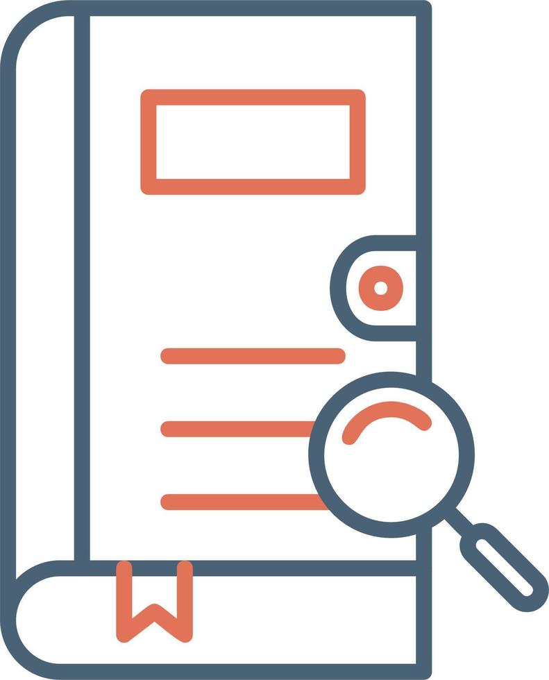 Search Book Vector Icon