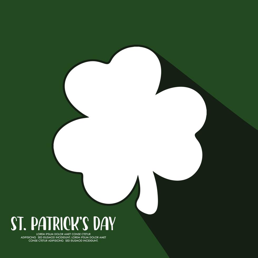 vector happy St Patrick's day banner template design yellow and green clover design