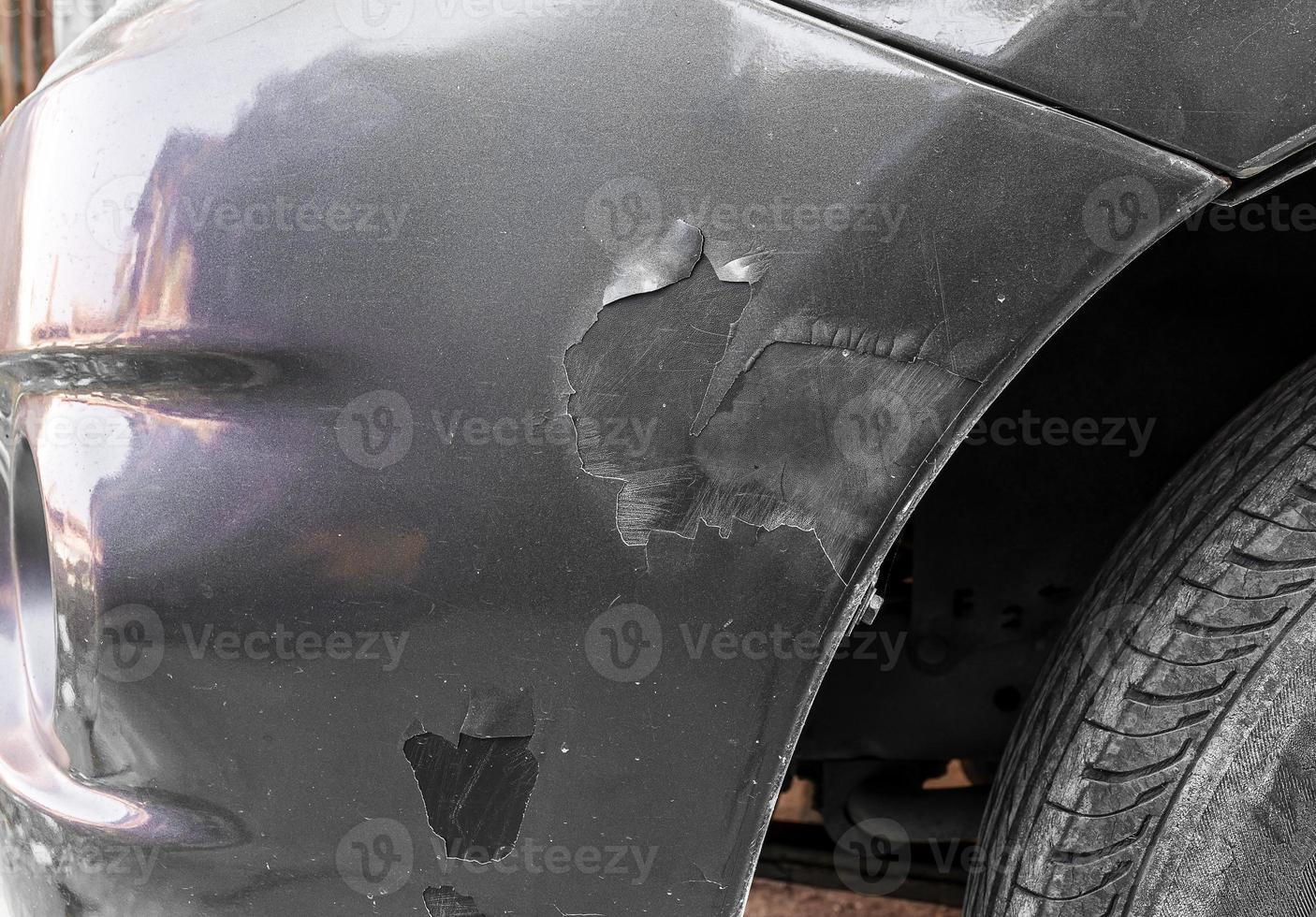 Texture peeling gray car background photo