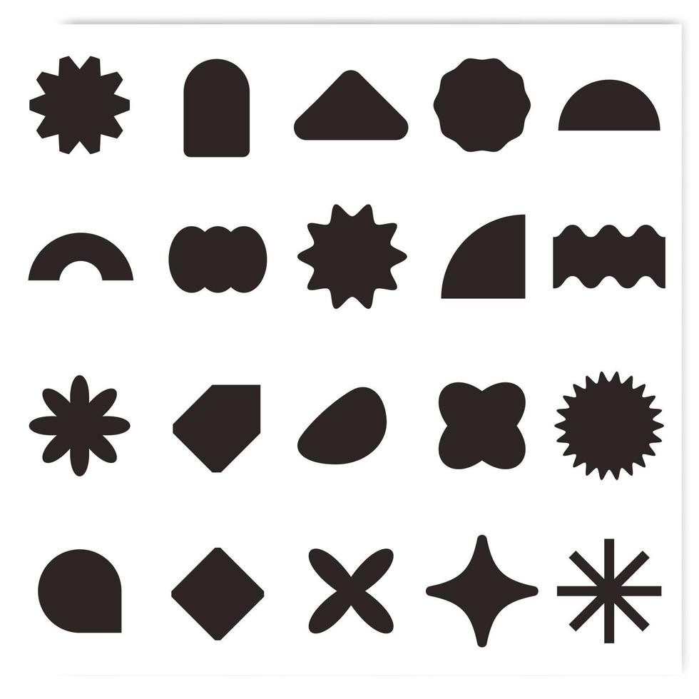 A collection of vector shapes