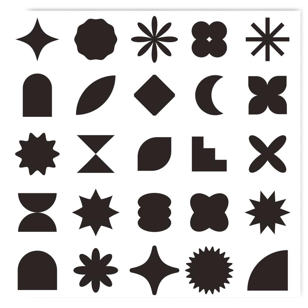 A collection of vector shapes