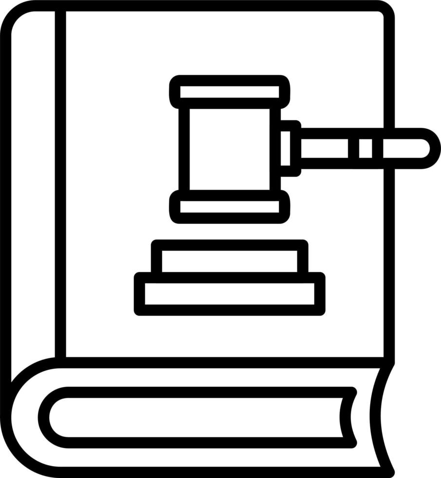 Law Book Vector Icon
