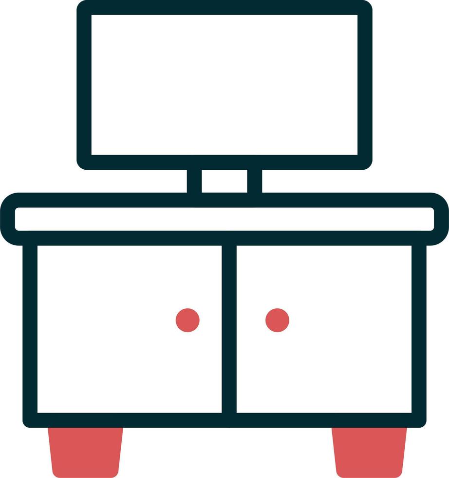 Tv Stand Vector Icon