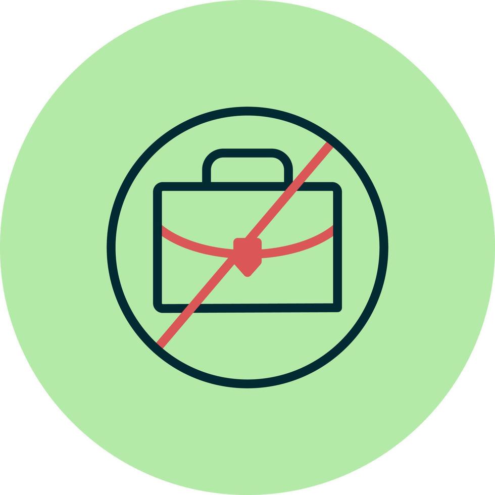 No Work Vector Icon