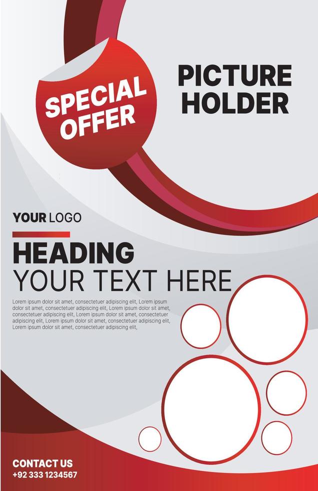 Corporate flyer template or new flyer design Pro Vector