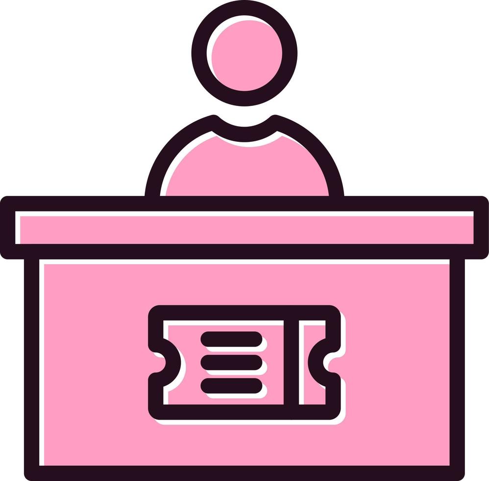 Ticket Office Vector Icon