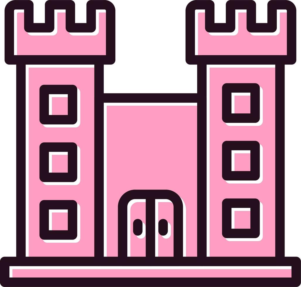 icono de vector de castillo