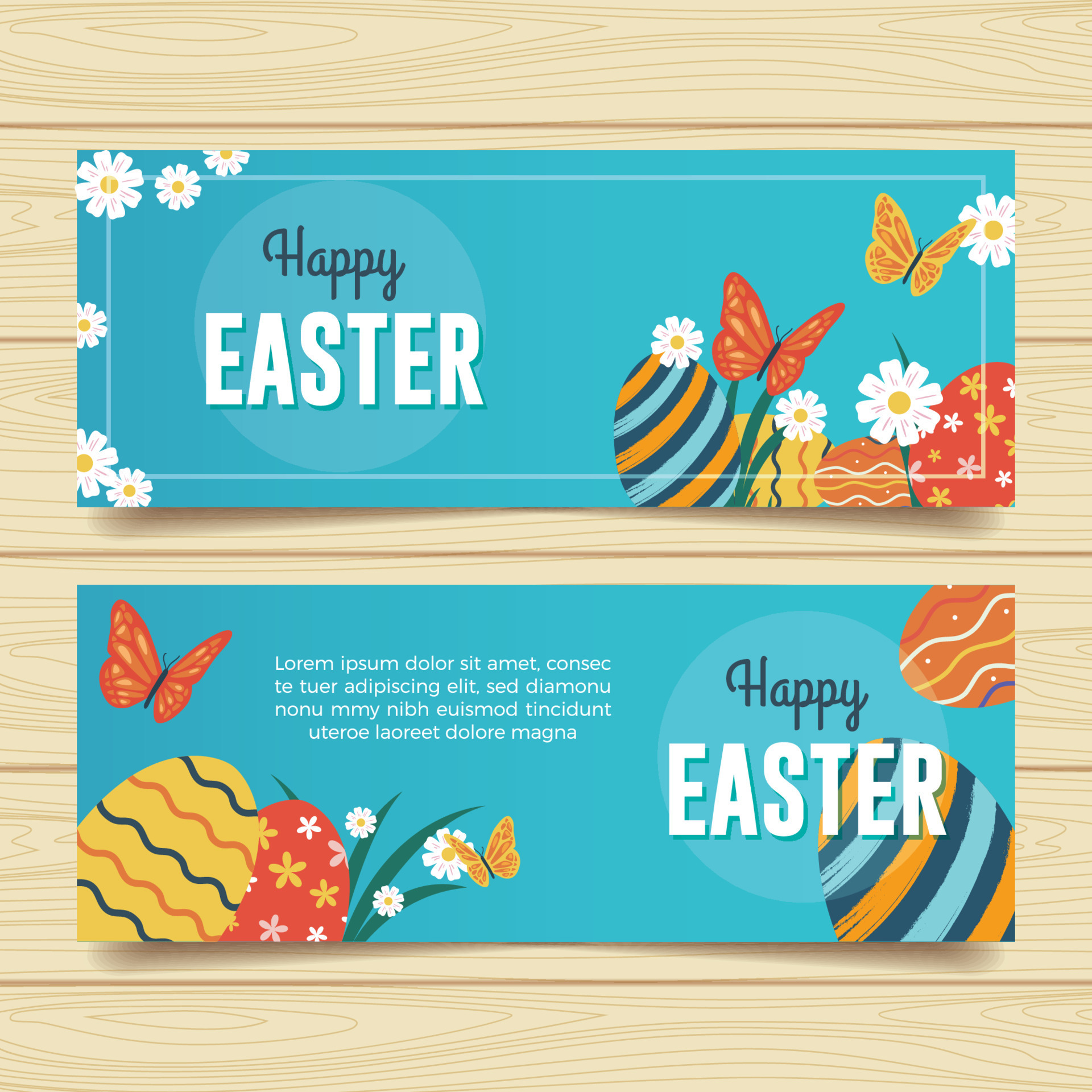 Happy Easter Banners