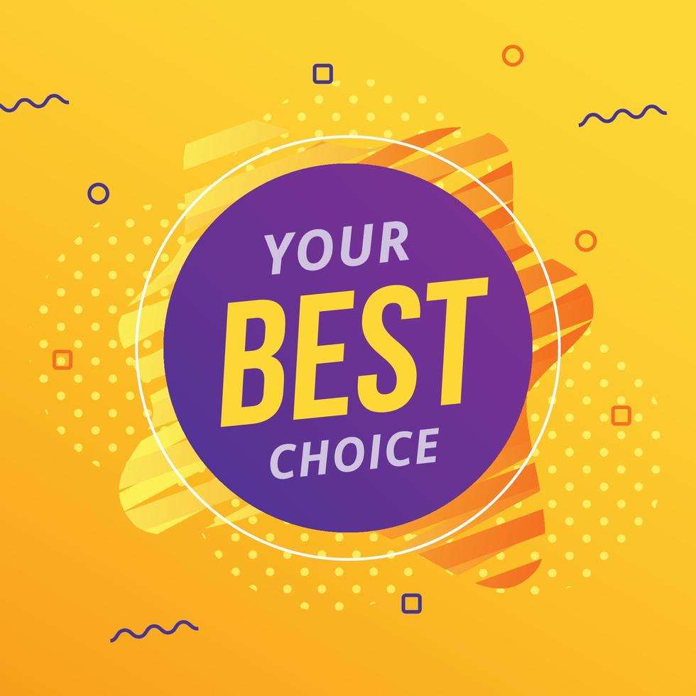 Best choice abstract banner vector