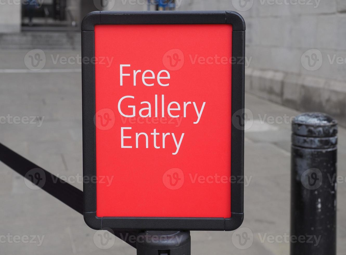 free gallery entry sign photo