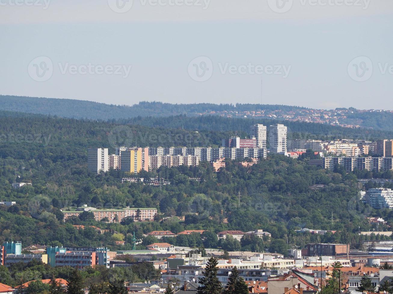 Aerial view of Brno photo